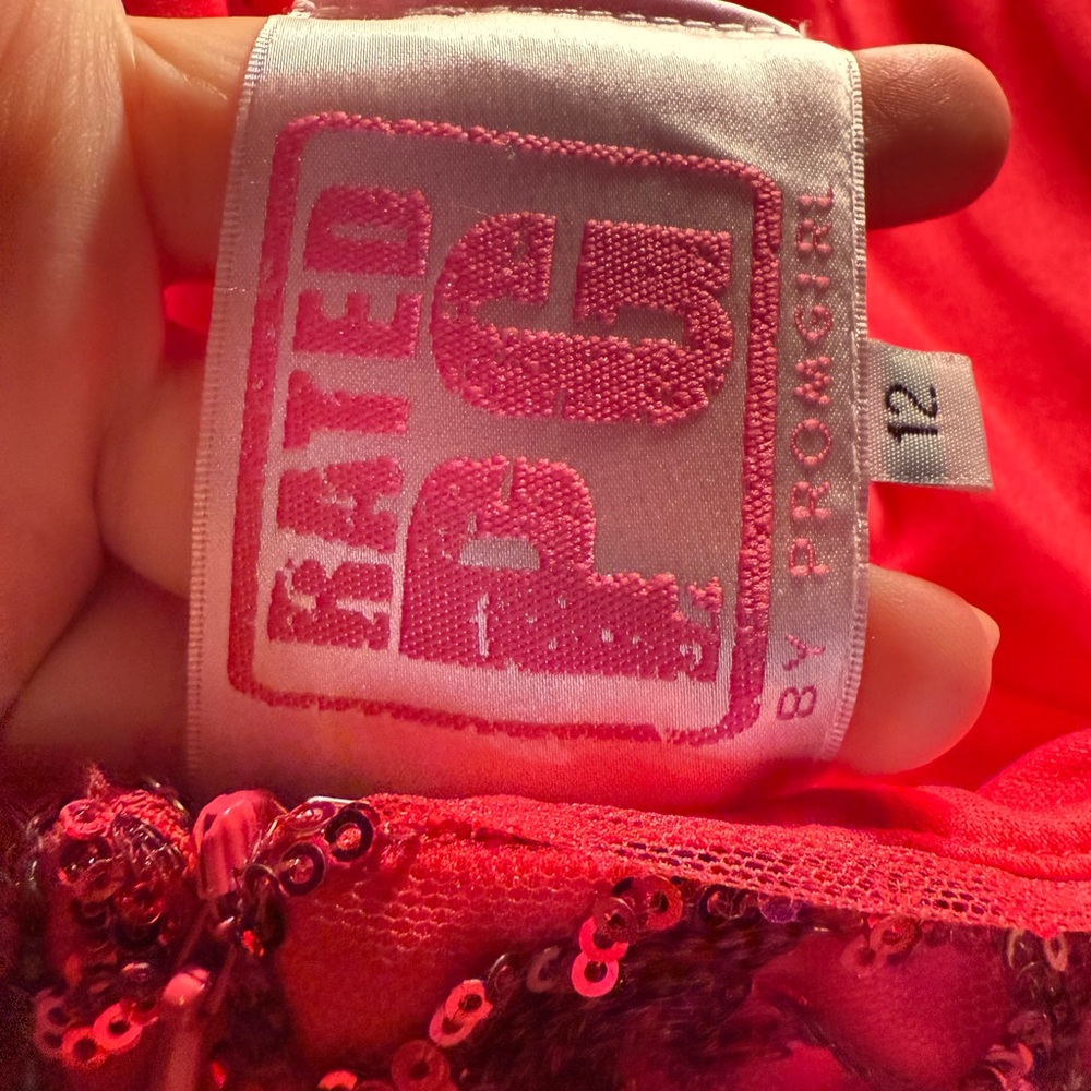 Pink Sequin Prom Dress - Picture 10 of 12